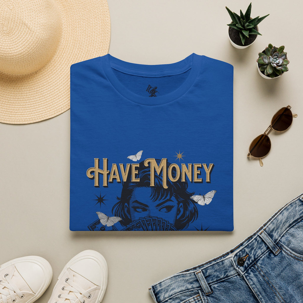 Have Money Golden Power Graphic T-Shirt