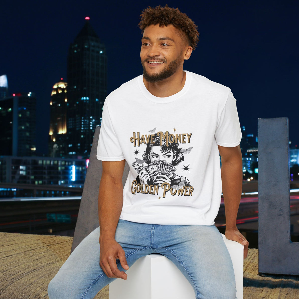 Have Money Golden Power Graphic T-Shirt