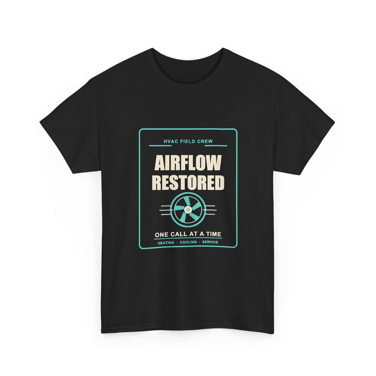 Airflow Restored HVAC Technician Shirt | Field Crew Fan Graphic Tee