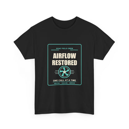 Airflow Restored HVAC Technician Shirt | Field Crew Fan Graphic Tee