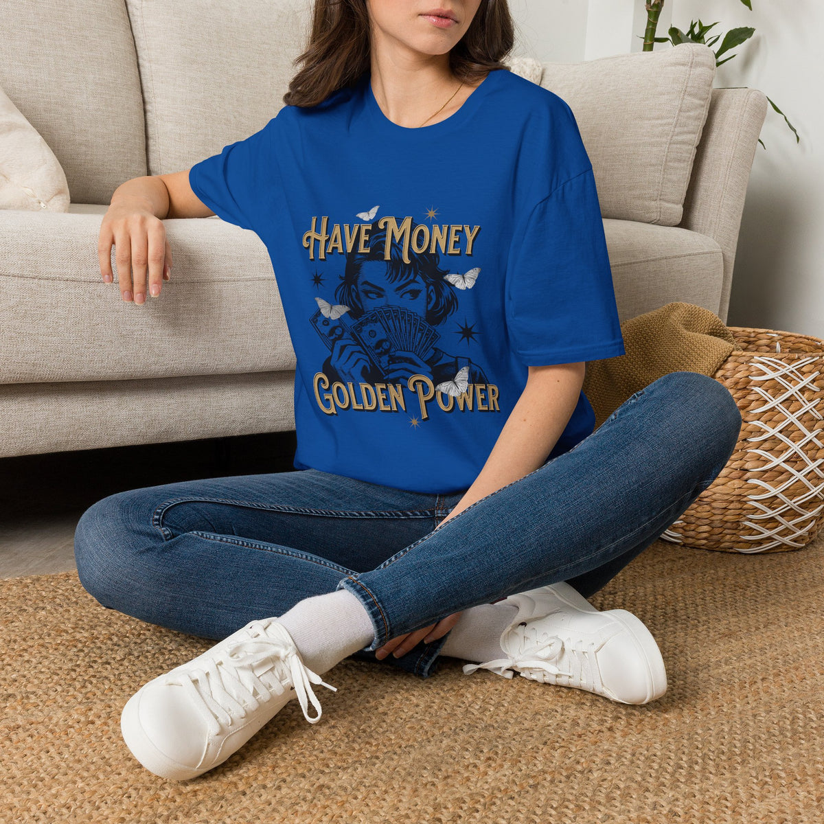 Have Money Golden Power Graphic T-Shirt