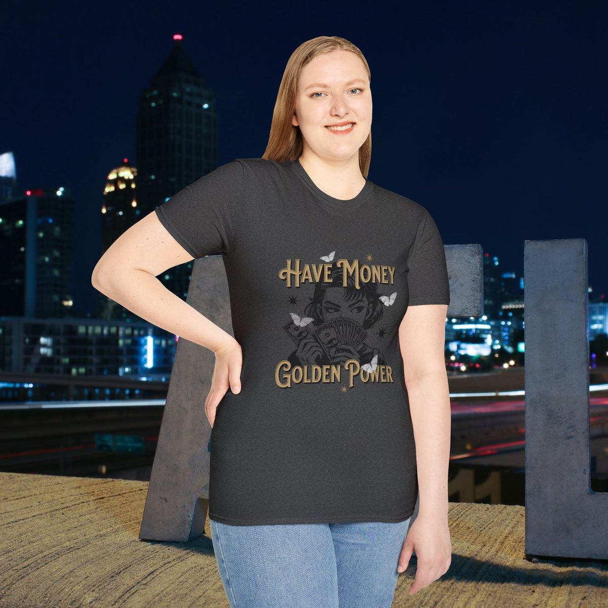Have Money Golden Power Graphic T-Shirt