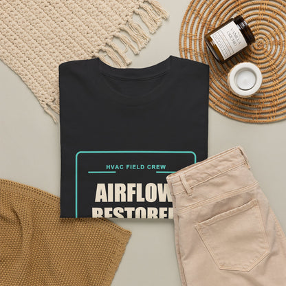 Airflow Restored HVAC Technician Shirt | Field Crew Fan Graphic Tee