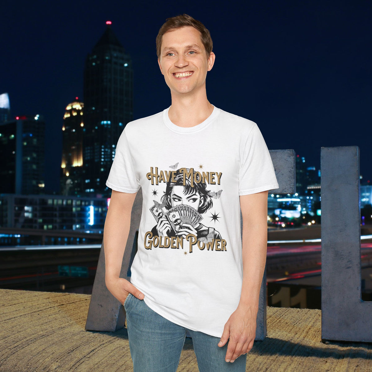 Have Money Golden Power Graphic T-Shirt