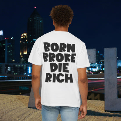 Graphic T-Shirt — "Saucedidit" Skull Design | Born Broke Die Rich Streetwear
