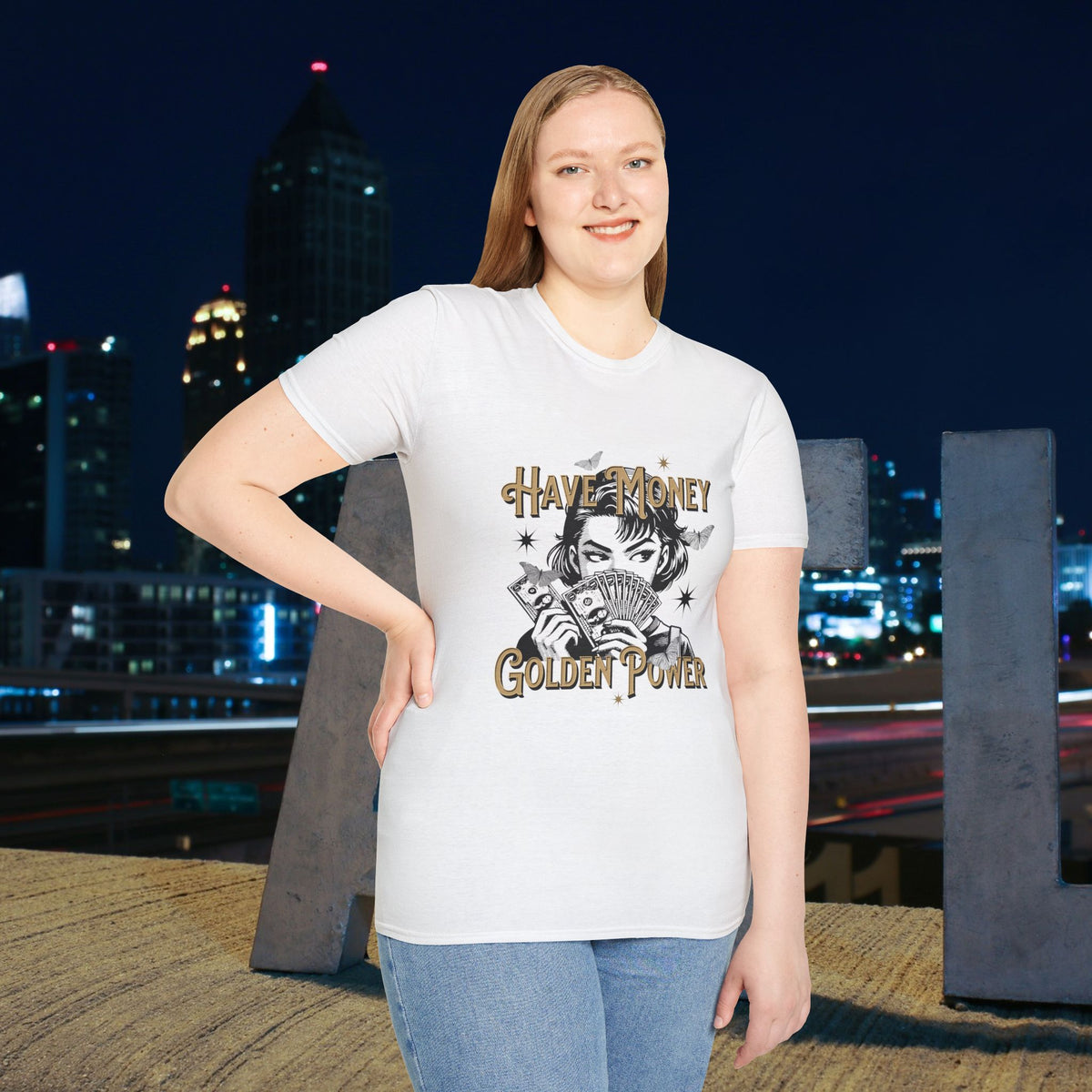 Have Money Golden Power Graphic T-Shirt