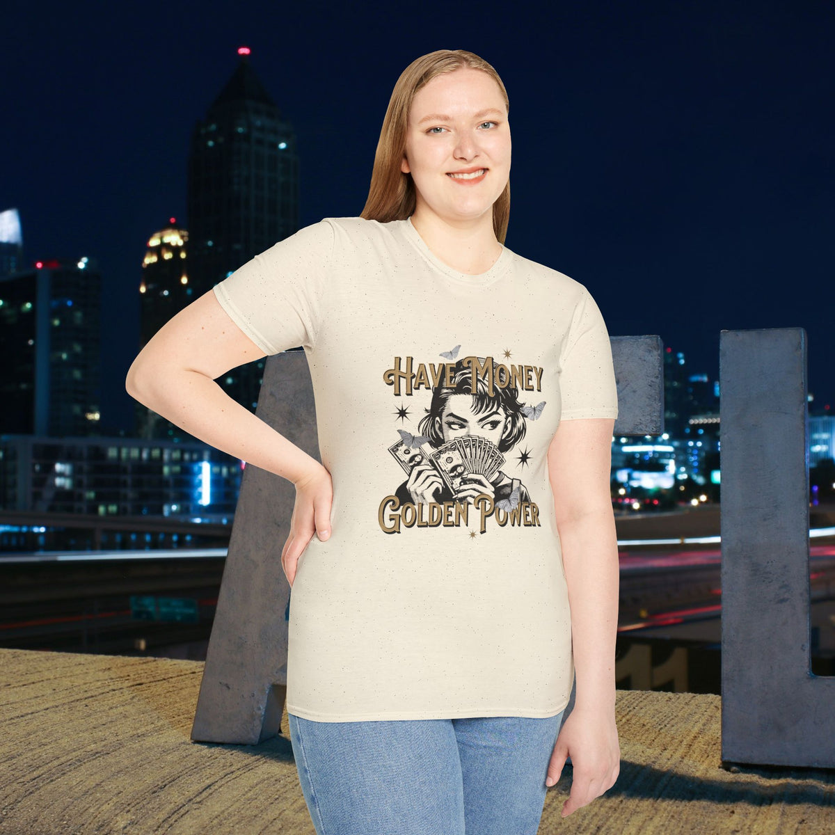 Have Money Golden Power Graphic T-Shirt