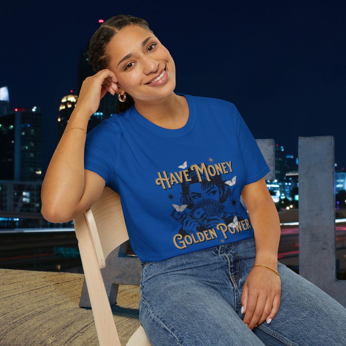 Have Money Golden Power Graphic T-Shirt