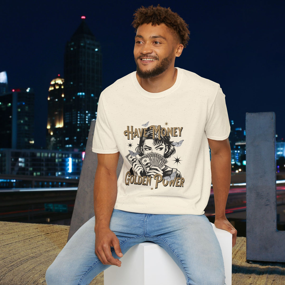 Have Money Golden Power Graphic T-Shirt