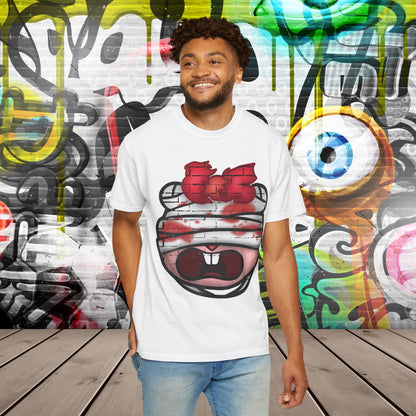 Graffiti Bandage Bear T-Shirt — 'SaucedIt' Streetwear Graphic Tee
