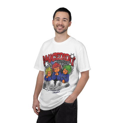 Saucedidit Cartoon Trio Graphic T-Shirt